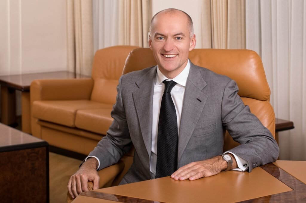 Business portrait of an executive in his office