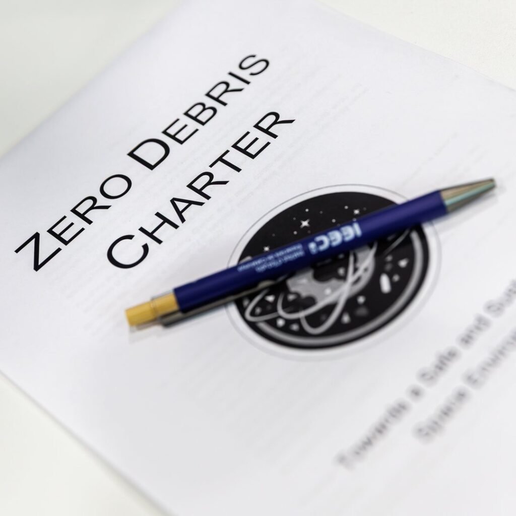 Charter document and pen at a signing ceremony