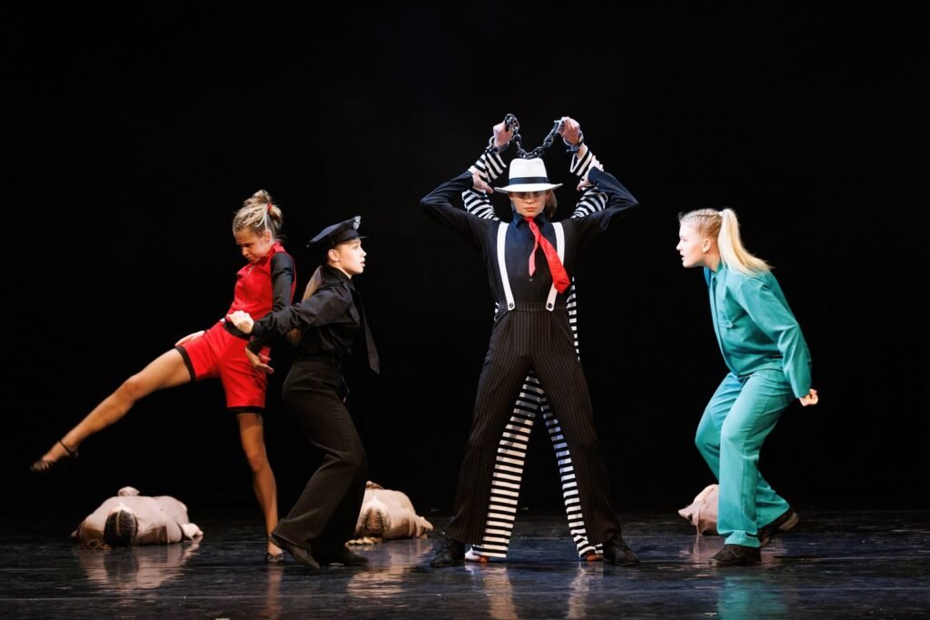 Contemporary dance performance on stage