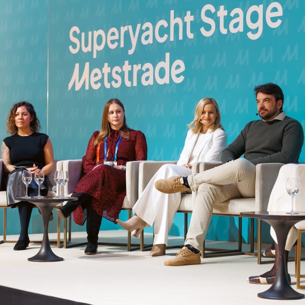 Panel discussion on the Superyacht Stage at Metstrade