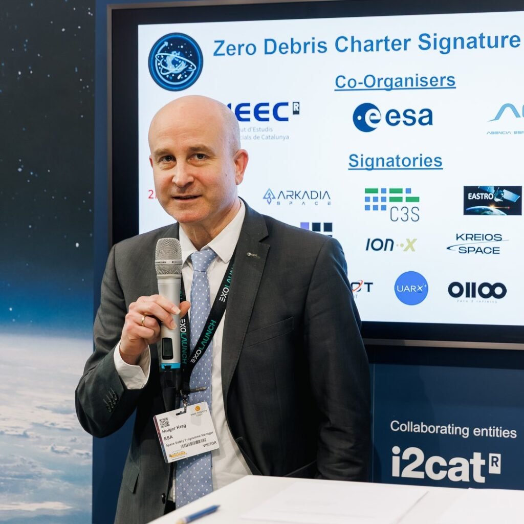 Speaker at a charter signature event