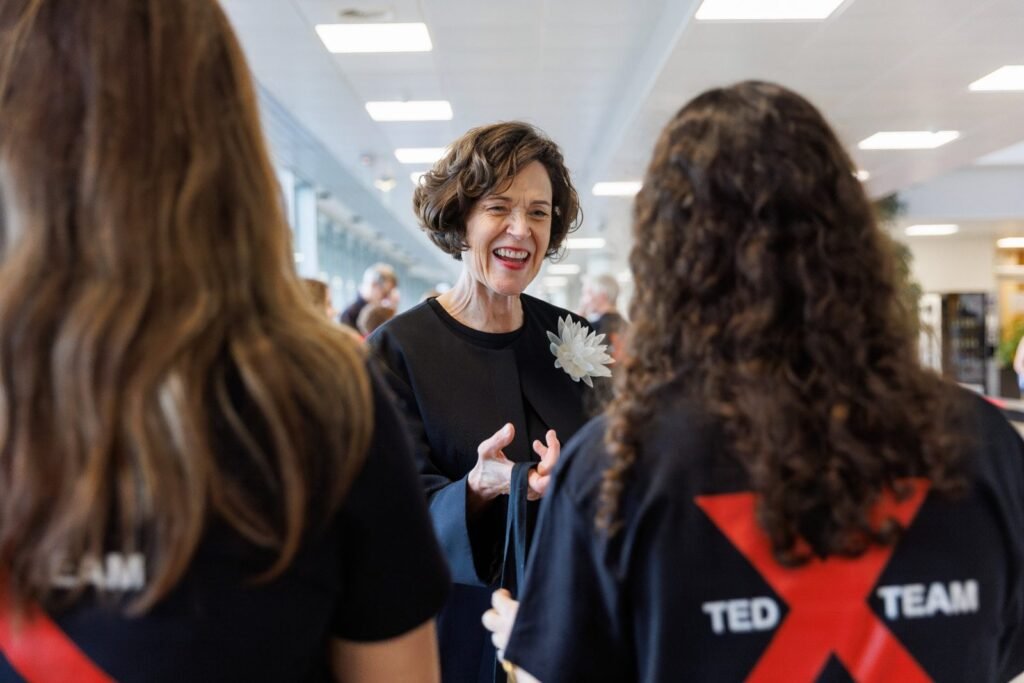 TEDxLuxembourgCity team members backstage